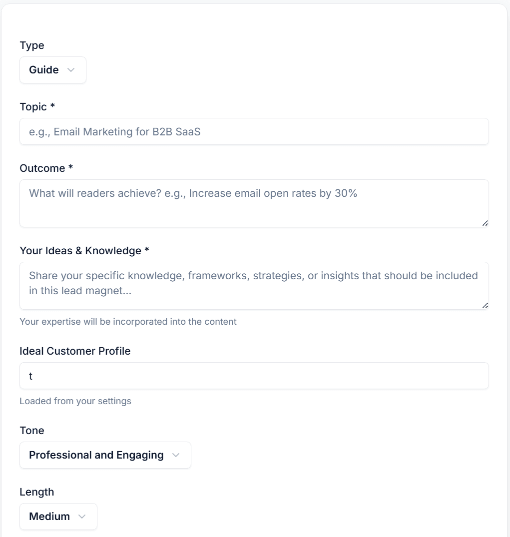Step 1: enter your prompt